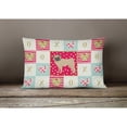 thumbnail image 3 of Caroline's Treasures CK5886PW1216 Pug Love Canvas Fabric Decorative Pillow, Red, 12H x16W, multicolor, 3 of 3