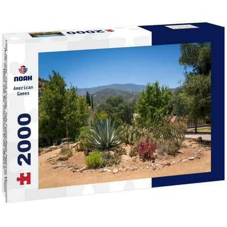 Noah Jigsaw Puzzle USA, Nevada, Clark County, Tule Fossil Beds National Monument: White gypsum hills at the urban fringe along the Las Vegas Wash with Mt. Charleston in the distance 2000 pieces