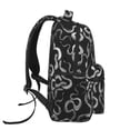 thumbnail image 4 of KLL Snake Print Casual Backpack for Men Women,Travel Casual Backpack Outdoor Activities Bag Daypack for Travel Hiking Shopping Daily, 4 of 5