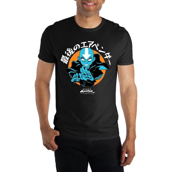 Nickelodeon Men's Avatar The Last Airbender Blue Aang Graphic T-Shirt