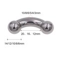 thumbnail image 2 of Pendientes de gran tamaño con varilla doblada de acero inoxidable, piercing para el cuerpo humano, anillo perforador con varilla doblada, anillo para el cuerpo, anillo de emulsión, 2 of 6
