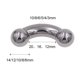 thumbnail image 2 of Pendientes de gran tamaño con varilla doblada de acero inoxidable, piercing para el cuerpo humano, anillo perforador con varilla doblada, anillo para el cuerpo, anillo de emulsión, 2 of 6