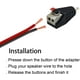 thumbnail image 4 of Convertidor adaptador de cable de altavoz a RCA, adaptador de cable RCA a altavoz, subwoofer, altavoz Phono RCA macho a AV, 2 terminales de tornillo, audio de vídeo, paquete de 4, 4 of 5