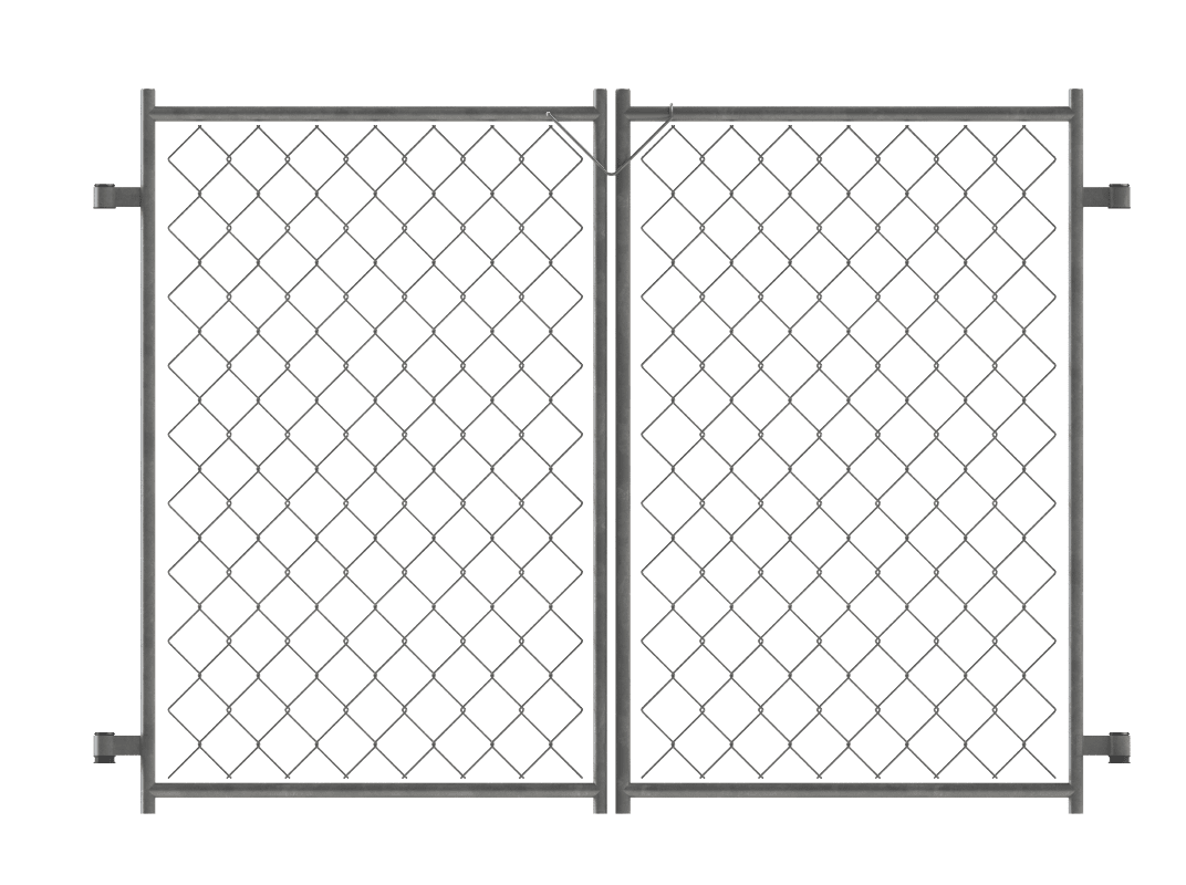 Yardlink Gray Steel Chain Link Gate, 36 inch H x 51 inch W Walmart