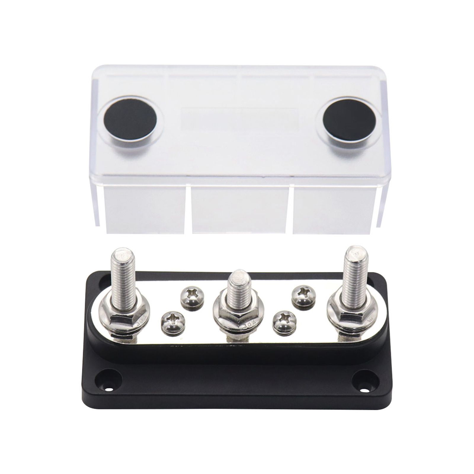 Car Terminal Block Bus 48V 150A Terminal Block Power Distribution Block M8 Termianl Bus for Automobile