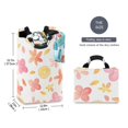 thumbnail image 2 of Yayeee Freestanding Laundry Hamper with Handle Collapsible Large Storage Basket for Clothes, White Floral Orange, 2 of 7