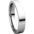 thumbnail image 6 of Platinum 4mm Flat Comfort Fit Band - Size 7.5, 6 of 9