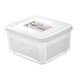 thumbnail image 1 of Contenedor sellado para guardar alimentos frescos, de grado alimenticio, para refrigerador y congelador, para organizar la despensa, 1 of 5