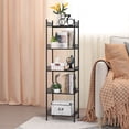 thumbnail image 4 of 5 Tier Shelving Unit, Wire Shelving Unit Metal Storage Shelf Free Standing Storage Rack, Wire Organisation Racking Shelves for Pantry Kitchen Livingroom Bathroom Office, 4 of 6
