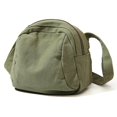 thumbnail image 2 of Canvas Shell Hobo Bag Zipper Unisex Washable Solid Handbag Pouch (Black), 2 of 10