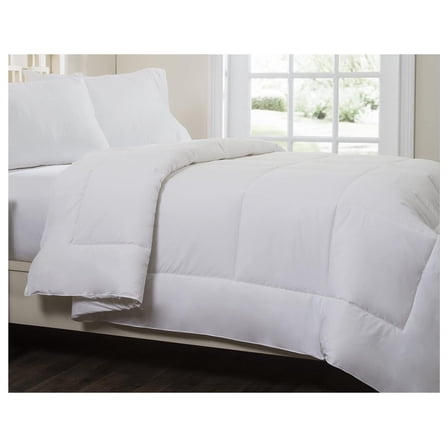 Drevy Circles Home White Down Alternative Comforter Cotton Top - Quilted – Healthy – King Size