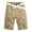 Khaki, variant on MIUOWANP Men's Casual Cotton Cargo Shorts with Multi Pockets Trendy Solid Color Outdoor Sport Durable Sports Shorts Size S(2)Gray