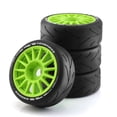 thumbnail image 1 of fastboy RCGOFOLLOW Durable Wheel Rims Tyre For 1/8 WRC Feishen On-Road Vehicles Green, 1 of 6