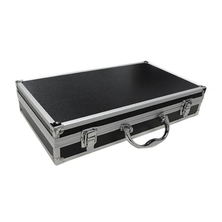 Wireless Carrying Case Hard Shell Instrument Box with Sponge Compartment for Sound Card Mixer Accessories