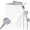 thumbnail image 1 of Regaderas para Baño Altura Regulable,Set de 12'' Cabeza de Ducha de Lluvia de Alta Presion y 4+1 Modos Regadera de Mano,Alcachofa Acero Inoxidable con 2 Brazos Extensibles Ajustables de 6'' Y Manguera, 1 of 6