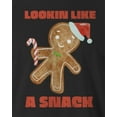 thumbnail image 2 of 9 Crowns Tees Unisex Holiday X-Mas Christmas Funny T-shirts (Small, SnackLookin-Black), 2 of 3