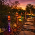 thumbnail image 2 of 6 Styles Halloween Solar Ground Stake Lights Pumpkin Ghost Mummy Maple Leaf Waterproof LED Outdoor Garden Lamps Auto On/Off 2 Lighting Modes On/Flashing for Yard Party Decor, 2 of 7
