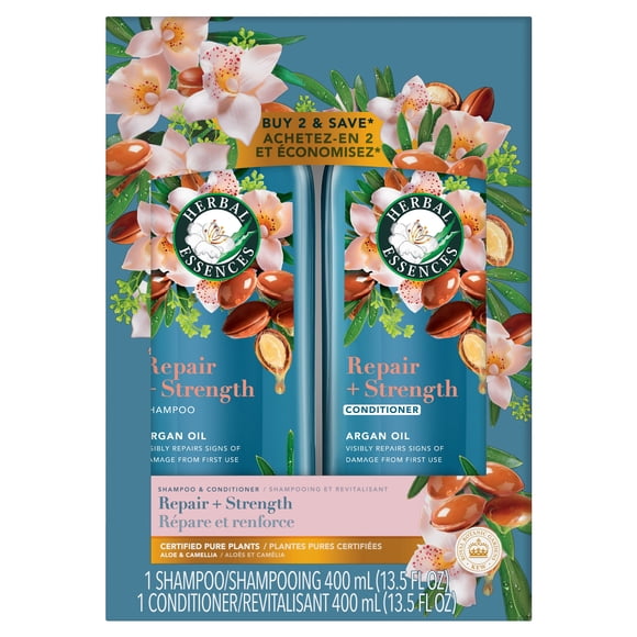 HERBAL ESSENCES Huile d'Argan Shampooing/revitalisant Duo