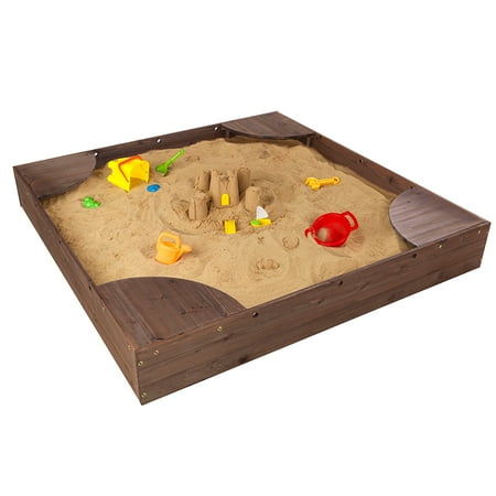 KidKraft Backyard Sandbox Espresso