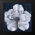 thumbnail image 2 of Lee C 20x20 Black Modern Framed Museum Art Print Titled - Blue and White Floral III, 2 of 5