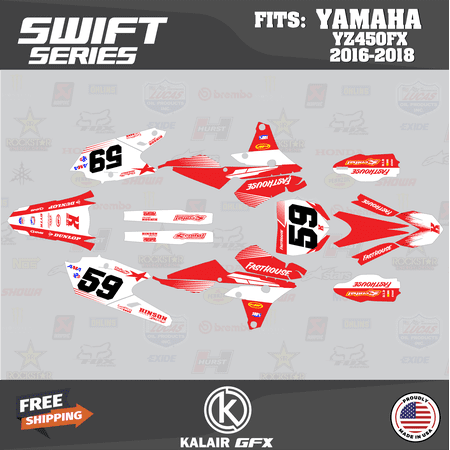 Kalair GFX Graphics Kit for Yamaha YZ450FX (2016-2018) Swift Series