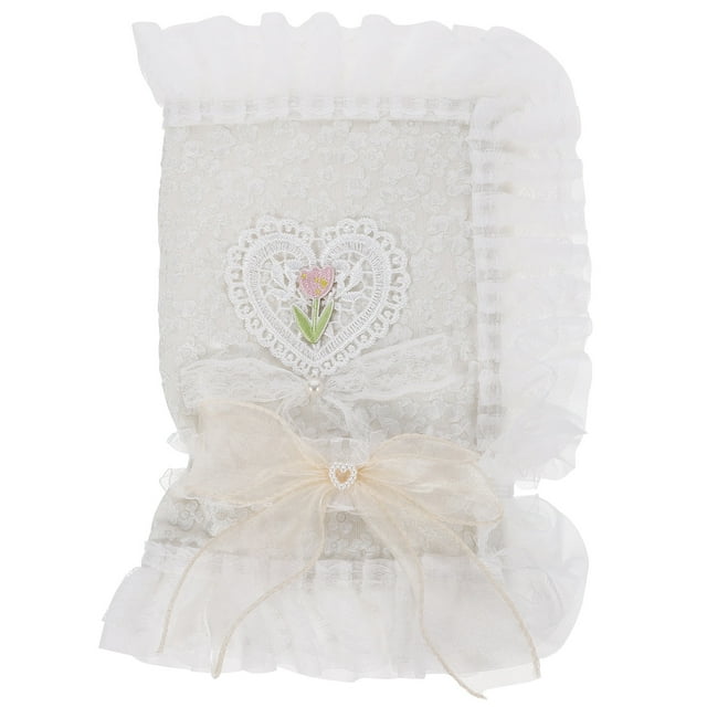 Lace Book Cover Washable Book Cover Book Cover Fabric Notebook Cover Handmade Book Sleeve Decor