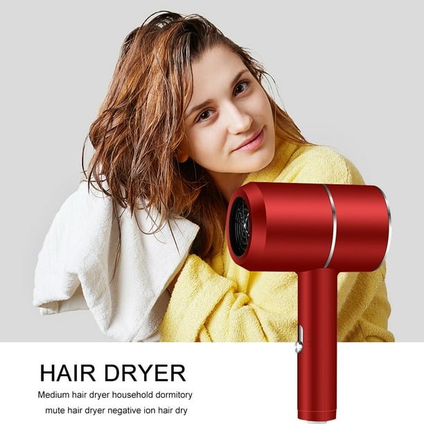 Secador de pelo de viento fuerte de iones negativos, soplador de pelo eléctrico M rojo Ndcxsfigh Libre de BPA