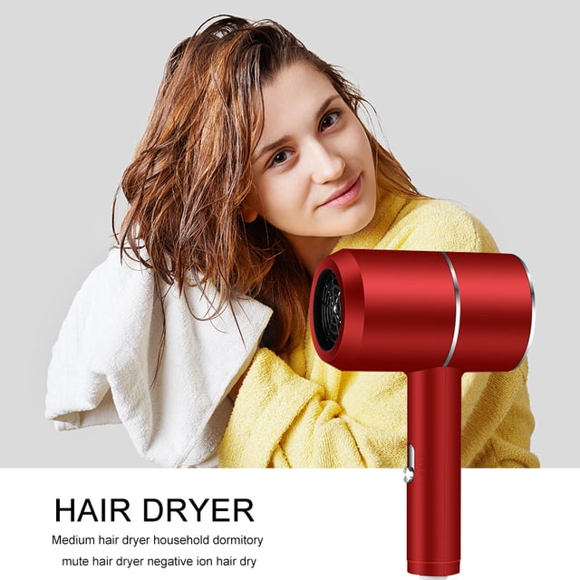 Secador de pelo de viento fuerte de iones negativos, soplador de pelo eléctrico M rojo Ndcxsfigh Libre de BPA
