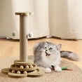 thumbnail image 6 of Fwttom Cats Scratching Post, Cat Tree with Hanging Cats Toys Cats Teasing Stick, Non-Shedding Sisal Cat Scratcher Climbing Tower Cat Toys for Indoor Cats Playing & Entertainment, 6 of 7