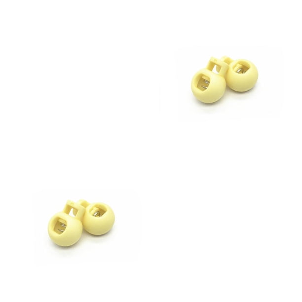 Topes de cordón Kearding 2 uds. hebillas elásticas sujetadores de apriete cierre ropa deportiva Beige 2piezas