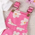 thumbnail image 5 of ZACPNCV Toddler Baby Girls Summer Outfits Daisy Ruffle Short Sleeve T-Shirts Tops Floral Shorts 2Pcs Clothes Set Hot Pink 9-12 Months, 5 of 8