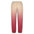 thumbnail image 5 of CPNG Girls Drawstring Sweatpants Gradient Color Loose Straight Wide Leg Sweat Pants Elastic High Waist Baggy Joggers, 5 of 5