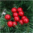 thumbnail image 4 of Estambres de perlas de Navidad, bayas artificiales, cereza, Mini flores de bayas falsas, adornos de árbol de Navidad para decoración de fiesta DIY, 200/50 piezas, 4 of 4
