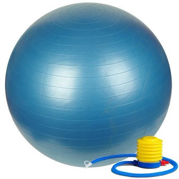 Fitness Sun 55cm Exercise Ball with Foot Pump Includes 1 Ball +1 Pump