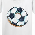 thumbnail image 4 of Inktastic Soccer Donut Youth T-Shirt, 4 of 5