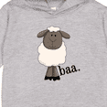 thumbnail image 3 of Inktastic Baa. Cute Sheep Design Toddler Hoodie, 3 of 4