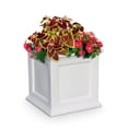 thumbnail image 1 of Mayne Fairfield Grand Pot de Fleurs Carré en Plastique pour Extérieur, Blanc, 1 of 6