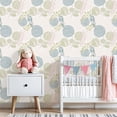 thumbnail image 3 of Peel and Stick Wallpaper Botanical Leaf Pastel Blue Pink Green Foliage Wall Mural 23.6in x 9.8ft Self Adhesive Removable Wall Paper Renter Friendly Wallpaper for Girls Women Bedroom Livingroom, 3 of 8