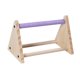 thumbnail image 2 of Soporte de madera para loros, triángulo de ejercicio, juguete interactivo para masticar, palo de pie Púrpura, 2 of 9
