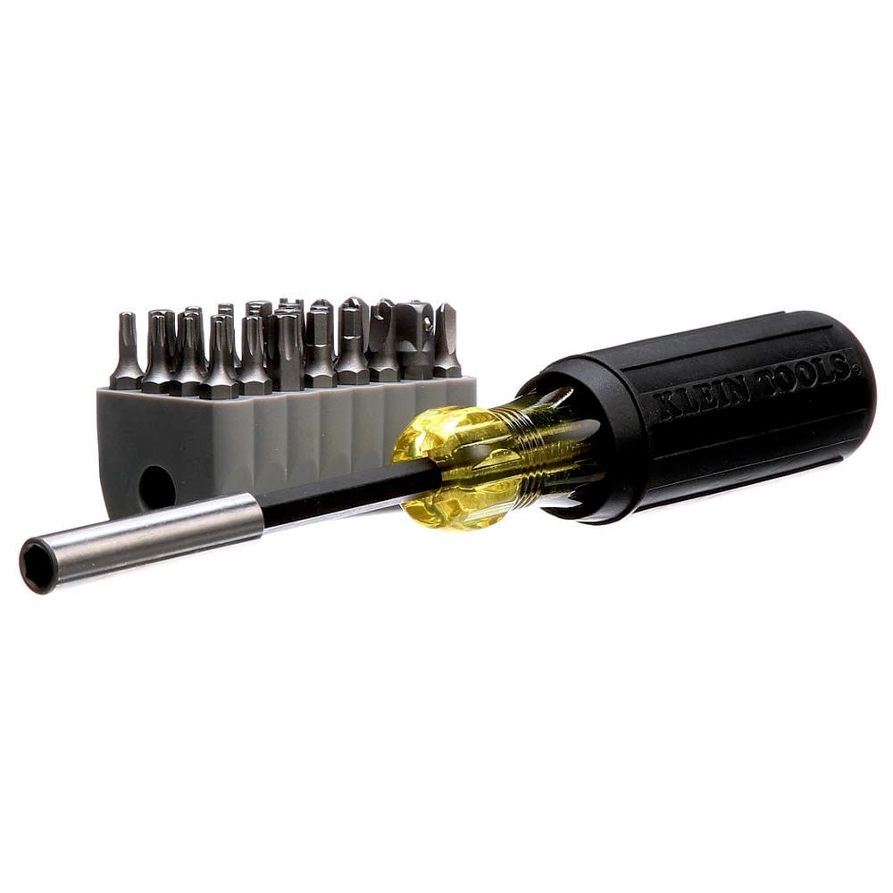 Klein Tools 32510 Tamperproof Magnetic Screwdriver with 32 Bits