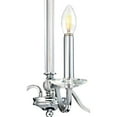 thumbnail image 4 of Westinghouse 6332000 Versailles 3 Light 15-1/4" Wide Taper Candle Mini Chandelier - Chrome, 4 of 6