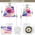 thumbnail image 2 of Ryvnso LED Bedside Table Lamp Pastel Retro Leaf Bedroom Desk Lamps Nightstand Lampshade M, 2 of 7