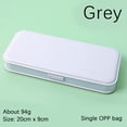thumbnail image 2 of Moocorvic High Capacity Pencil Case Supplies Durable Pencil Box, Multi-purpose Long Ruler Office Supplies, Teen Trendy Stuff Have Blue, White And Gray, 2 of 8