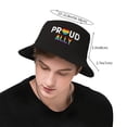 thumbnail image 2 of Pride Month LGBTQ Gay Pride Ally Bucket Hat Foldable Fisherman Outdoor Summer Camping Travel Hiking Caps for Men Women, 2 of 7