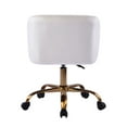 thumbnail image 5 of Impressions Vanity Rylee Swivel Vanity Chair, 360 Degree Rotating Makeup Seat (White Velvet), 5 of 5