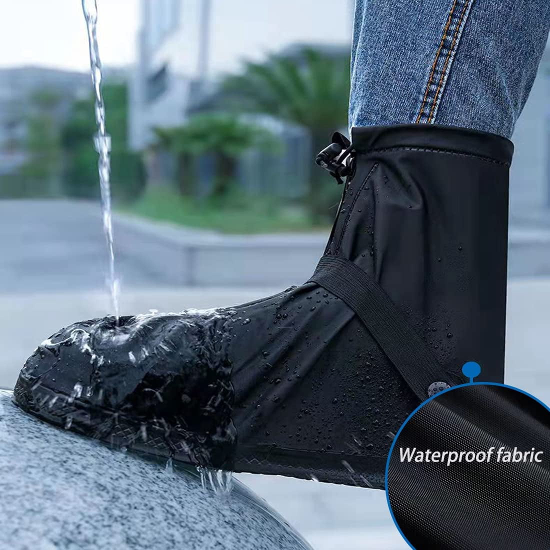 Accessoire Extérieur Imperméable Couvre-chaussures Silicone HANABASS - Antidérapant Réutilisable - Protection Pluie Boue - Taille S Chaussures Antidérapantes Réutilisables