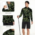 thumbnail image 5 of Hoodies for Men Camouflage UPF 50+ Sun Protection Hoodie Long Sleeve Fishing Hiking Shirt with Face Mask L, 5 of 7