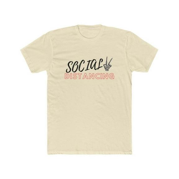Social Distancing Men's Cotton Crew Tee