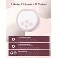 thumbnail image 5 of Momcozy S12 Pro V Hands-Free Wearable Breast Pump 3 Modes 9 Suction Levels Portable Electric Pump 2 Pack  Cherry Blossom Pink, 5 of 11