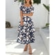 thumbnail image 5 of Vestido casual BTFBM para mujer con cuello cuadrado y manga abullonada, 5 of 9